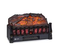 Klarstein Chimenea Electrica de Pie, Estufa sin Leña de Interior, Chimeneas Electricas Decorativas 1800W, Llama LED, Chimenea Decorativa Falsa, Mando a Distancia, Temporizador y Termostato Ajustable