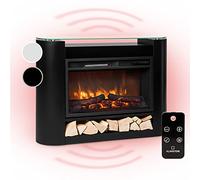 Studio 10 Arc Chimenea eléctrica 1800 W Llamas led Calefacción Mando a distancia Klarstein