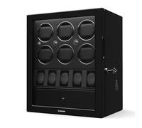 KLARSTEIN ChronoVault Caja para Relojes automáticos - Estuche para 11 Relojes con Motor silencioso, 4 Modos de rotación, led & cajón para Joyas