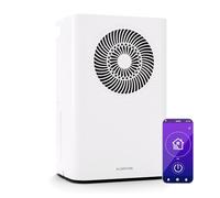 Klarstein CircleDry 16L Deshumidificador Inteligente, Wifi, Silencioso 38dB, Temporizador 24h, Drenaje Continuo, Control de Humedad, Portátil para Hogar, Oficina, Habitaciones hasta 32m²