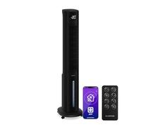 KLARSTEIN Climatizador Evaporativo, Ventilador con Agua 5L, Control Remoto/App, Ionizador, Temporizador 24h, Portátil para Hogar & Dormitorio, Black