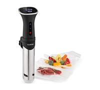 Klarstein Cocedor Sous Vide, Sous Vide Stick, Cocedor Stick, 1200 W, 20-95°C, Temporizador, Control App, Pantalla táctil, Circulación 3D, 10-15 litros, Acero inoxidable, Negro