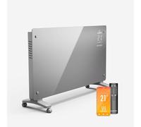 Bansin Crystal Smart Convector 2500 | 2500 W | App | 5- 50 °C | Pantalla LED | Pantalla táctil Klarstein