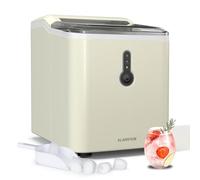 Klarstein Cubitera, Pequeña - 12 kg/24 h, ciclo de 8 min, depósito de agua de 1,5 L, indicadores LED, portátil, tapa transparente, incluye cuchara - Cubitera para fiestas