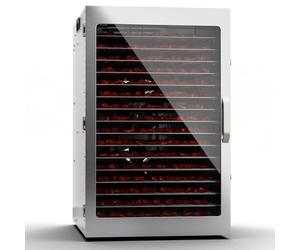 Klarstein Deshidratador de Alimentos, Deshidratadora de Frutas y Verduras 2000W, 20 Rejillas, Temp. 24h., Deshidratadora de Alimentos para Comida Liofilizada, Liofilizadora Táctil
