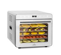 Klarstein Deshidratador de Alimentos, Deshidratadora de Frutas y Verduras 700W, 6 Rejillas, Temporizador 24 h., Deshidratadora de Alimentos para Comida Liofilizada, Liofilizadora, Control Táctil