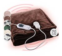 Dr. Watson XXL Manta eléctrica 120W lavable 200x180cm Microfibra marrón Klarstein