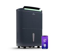 Klarstein DryFy Connect 30L Deshumidificador Inteligente, WiFi, 30L/24h, Depósito 5L, Control App, Temporizador 24h, Desagüe Continuo, Portátil para Habitaciones 25-30m², Antracita