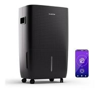 Klarstein DryFy Connect 60L Deshumidificador WiFi, 60L/24h, Depósito 8L, Temporizador 24h, Desagüe Continuo, Control de Humedad, Portátil para Hogar, Habitaciones 45-65m², Antracita