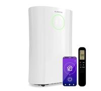 Klarstein DryFy ProConnect 24L Deshumidificador Smart, Wi-Fi, Bajo Consumo, 24h Timer, Filtro HEPA, Control Humedad 40-80%, Silencioso, Portátil, Habitaciones hasta 36m², Blanco