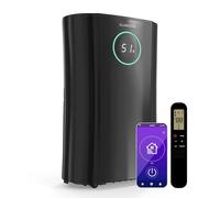 Klarstein DryFy ProConnect 24L Deshumidificador Smart, Wi-Fi, Silencioso, Bajo Consumo, Temporizador 24h, Filtro HEPA, Control de Humedad, Portátil para Hogar/Oficina, Habitaciones hasta 36m², Negro