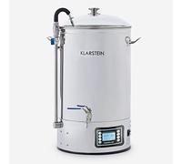 Klarstein Fermentador Cerveza l Macerador Cerveza Artesana con Caldero de Acero Inoxidable, Capacidad 30 l., 2500 W l Para Hacer Cerveza en Casa Artesanal, Kit Elaborar Cerveza Artesanal, Plata