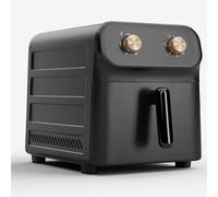 Klarstein Freidora de Aire Caliente 9 Litros - 1900W, Cesta XXL, 2 Mandos, Control de Temperatura 80-200°C, Temporizador 60 Min, Revestimiento Antiadherente, Carcasa Tacto Frío, Negro