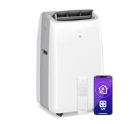 Klarstein Grandbreeze Aire Acondicionado Portátil - 16,000 BTU, cubre hasta 82 m², control remoto y app, 3 en 1: enfría, deshumidifica y ventila, eficiencia A, silencioso, kit de ventana, Blanco
