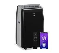 Klarstein Grandbreeze Aire Acondicionado Portátil - 16,000 BTU, cubre hasta 82 m², control remoto y app, 3 en 1: enfría, deshumidifica y ventila, eficiencia A, silencioso, kit de ventana, Negro