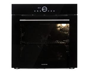 Klarstein Horno inteligente integrado, 11 modos, convección, parrilla, 73L, IoT, control de una perilla, color negro