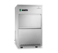 Klarstein ICE3-Powericer-XXL - Máquina de hielo industrial (160 W, 25 Kg/día, 6 kg, sistema eficaz, revestimiento insípido, muy silencioso, compresor de alto rendimiento, plata