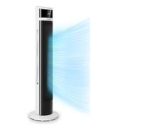 Klarstein Icetower Smart - Ventilador, Caudal 100 m3/h, 3 velocidades, 3 modos funcionamiento, Oscilación, Temporizador, Wifi, Funcionamiento App, Panel táctil, Iluminación LED, Control remoto, Blanco