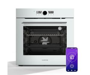 Klarstein Illuminosa Smart Horno Eléctrico Empotrable - 73L, 11 Funciones, Control Wifi nergética Puerta de Triple Acristalamiento, Horno Multifunción Integrable