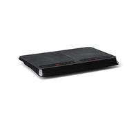 Klarstein InnoChef - Cocina portátil, doble cocina de inducción, 3400W, control táctil, sensor de olla, temporizador apagado, protección contra el sobrecalentamiento, vitrocerámica, Gris oscuro