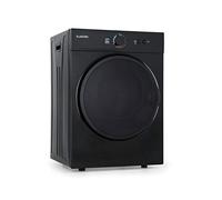 Klarstein Jet Set Secadora, 1020 W, Libre Instalacion/Bajo Encimera, Clase C, 3 kg, Secado por Evacuacion, Seleccion de Calor, Temporizador, Compacta 49 x 69 x 47,5 cm, Tambor Inox, Negra
