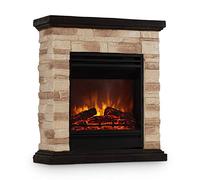 Kaprun Chimenea eléctrica 1800W Decoración de piedra Polystone Mando a distancia Klarstein