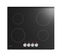 Klarstein Kochheld Placa Inducción 60 cm - 4 Zonas, 7200W Boost, Mando Giratorio, Vidrio Mate, Indicador Calor Residual, Protección Sobrecalentamiento, Fácil Limpieza, Placa de Inducción