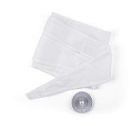 Klarstein Lote de aislamiento de ventanas para aires acondicionados portátiles - 3,9 m de largo, Cremallera, Velcro, Tubo flexible, Ajustable, Blanco