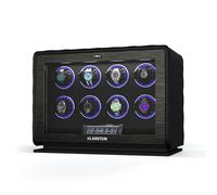 KLARSTEIN LuminousTime Caja para Relojes Automáticos - Estuche para 8 Relojes con Motor Silencioso Japonés, 20 Ajustes TPD, Iluminación RGB & LED, Panel Táctil LCD & Mando a Distancia