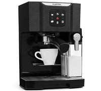 KLARSTEIN Máquina de Café Expresso 1,4 l. con Espumador de Leche, 20 Bares, Cafetera Barista 1450W para Molido, Coffee Machine, Helado, Capuccino, Café con Leche