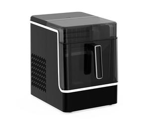 Klarstein Máquina de Hacer Hielo - Acero Inoxidable, 23kg/24h, 32 Cubitos/17min, Limpieza Automática, Panel de Control, 2kg Depósito Agua, Ideal para Casa/Fiestas, Negro