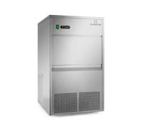 Klarstein Máquina de Hielo - Máquina de Cubitos de Hielo Transparentes, Uso Doméstico y Profesional, Silenciosa con Depósito de Cubitos, 260 W, 50 kg/Día, Plata