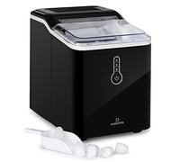 Klarstein Maquina de Hielo para Casa 1,5L, Ice Maker Encimera 12 kg, Maquina para Hacer Cubitos de Hielo Grandes Doméstica para Casa con Panel Táctil y Sistema Fácil Limpieza, Función Rápida
