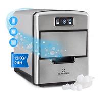 Klarstein Maquina de Hielo para Casa 2,1L, Ice Maker Encimera 12 kg, Maquina para Hacer Cubitos de Hielo 3 Tamaños, Doméstica para Casa con Panel Táctil, Aparato Cocina Fácil de Limpiar y Rápido