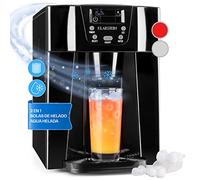 Klarstein Maquina de Hielo para Casa, 2L, Ice Maker Encimera 12 kg, Maquina para Hacer Cubitos de Hielo Grandes Casa con Panel Táctil y Sistema Auto Limpieza, Función Extra Rápida