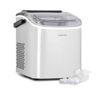 Klarstein Maquina de Hielo para Encimera, Maquina Hacer Cubitos de Hielo para Casa, Producción 12kg., Depósito Agua Capacidad 1,3L., Hielos Grandes y Pequeños, Ice Maker Sistema Auto Limpieza