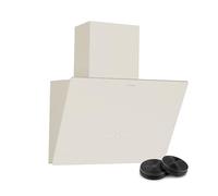 Klarstein MaxAir Campana Extractora -50 cm, 183-336 m³/h, Clase de eficiencia A++, Control táctil, 3 Velocidades, Tecnología LED, Silenciosa (50 dB), Color crema vintage, Doble modo de ventilación