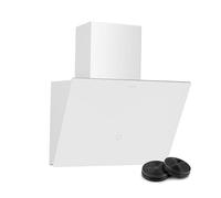 Klarstein MaxAir Campana Extractora - 50cm, 183-336 m³/h, A++ Eficiencia, Control Táctil, 3 Velocidades, LED, Blanco, Modo Escape & Recirculación