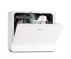 Klarstein Mini Lavavajillas para Sobremesa Pequeño, 6 Cubiertos, Lavavajillas Portatil Encimera Silencioso, Lavaplatos con 7 Programas de Lavado, Lavavajillas Compacto Casa y Oficina