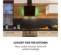 Klarstein Mirage 60 Campana extractora 550 m³/h Entorno táctil Negro Klarstein