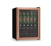 Klarstein Nevera Para Bebidas 60L - Puerta De Cristal Doble, Temperatura 3-10°C, 2 Estantes Extraíbles, Frigorifico Para Bebidas, Control Giratorio, Bajo Ruido