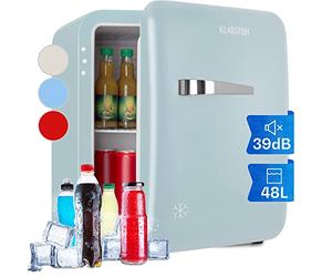 Klarstein Nevera Pequeña para Habitación, Mini Nevera Comida, Bebidas, Cerveza, Cosméticos, Frigirificos Pequeños, Neveras Pequeñas 48L, Estantes Ajustables para Casa y Oficina, Bajo Consumo