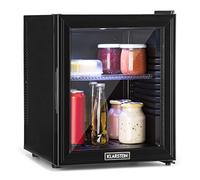 KLARSTEIN Nevera Pequeña Portatil Eléctrica Puerta Cristal, Mini Nevera Silenciosa para Casa y Oficina, Frigorificos Pequeños Refrescos, Cervezas, Estantes Extraíbles, Minibar 12-18°C, 32 l.
