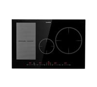 Klarstein Placa Induccion Eléctrica, 7500W, Vitrocerámica Inducción Eléctrica de 4 Fuegos, Placas de Cocción de Sobremesa, Control Táctil, Placas de Cocción de Inducción, Eléctricas para Cocinar