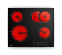 Placa vitrocerámica Velaire | Elegante, minimalista, potente | 4 zonas de cocción | 6700 W | 60 cm Klarstein