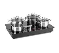 Klarstein Placa Vitrocerámica Electrica 3500W, Vitro Eléctrica 1 Zona de Fuego, Placas Vitro Electrica Cocina, Placa Cocina, Vitroceramicas, Encimera Cocinas