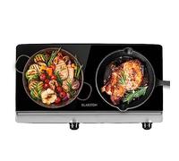Vitrocerámica doble Cookbuddy 2400W 5 niveles de potencia Klarstein