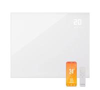 KLARSTEIN Radiador Electrico Bajo Consumo Infrarrojos, Estufa Pared 1200W, App y WiFi, Detección Ventana Abierta, Temporizador, Emisor Termico, Radiadores Bajo Consumo Electricos sin CO2