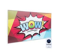 Klarstein Radiador Infrarrojos Pared Potencia 600W, Placa Calor Bajo Consumo Sin CO2, Panel Radiante Bajo Consumo, Infrarrojos Calefaccion, Calefactores Infrarojos Panel Radiante Pared