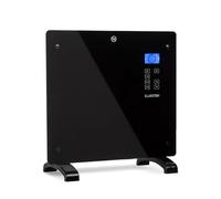 Klarstein Radiadores Bajo Consumo Electricos para Casa, Estufa Electrica de 1000W con Ruedas, Radiador Electrico Silencioso, Portátil y Delgado, Estufas con Panel para Pared, Pantalla y Termostato